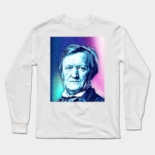 Richard Wagner Snowy Portrait | Richard Wagner Artwork 13 Long Sleeve T-Shirt